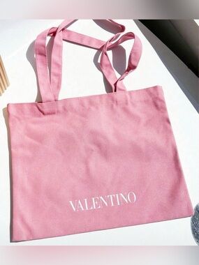 Valentino Pink Canvas Tote Bag - NWT